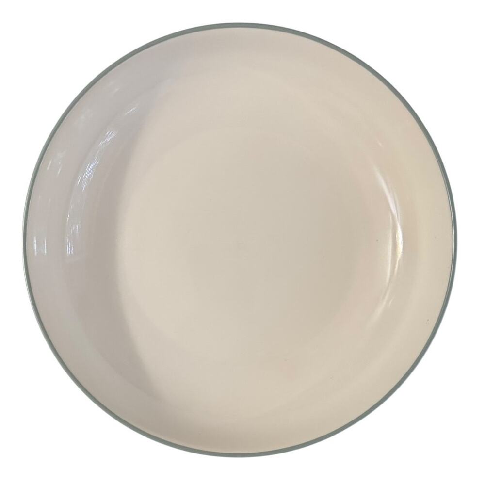 Noritake Colorwave Green 8485 Serving Bowl Stoneware Sage Creamy White Vintage